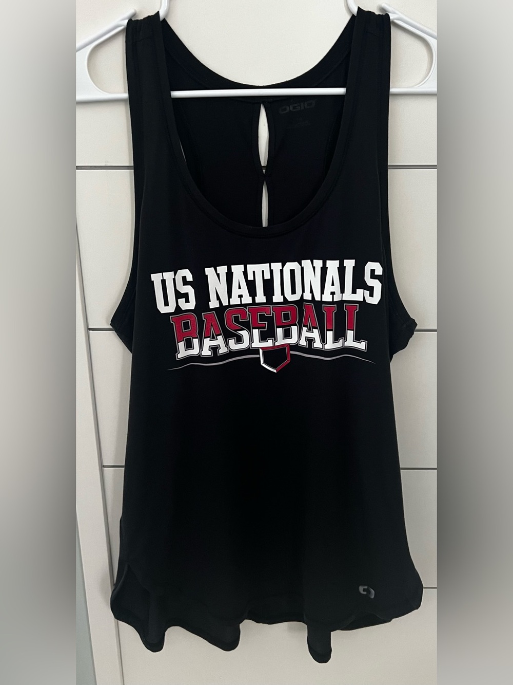 Black Women’s US Nationals Baseball Graphic Tank Top